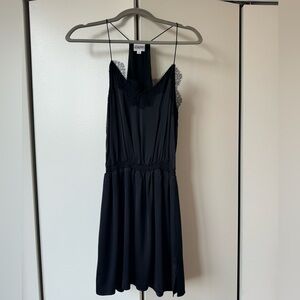 Black CAMINYC dress with lace detail. Never worn